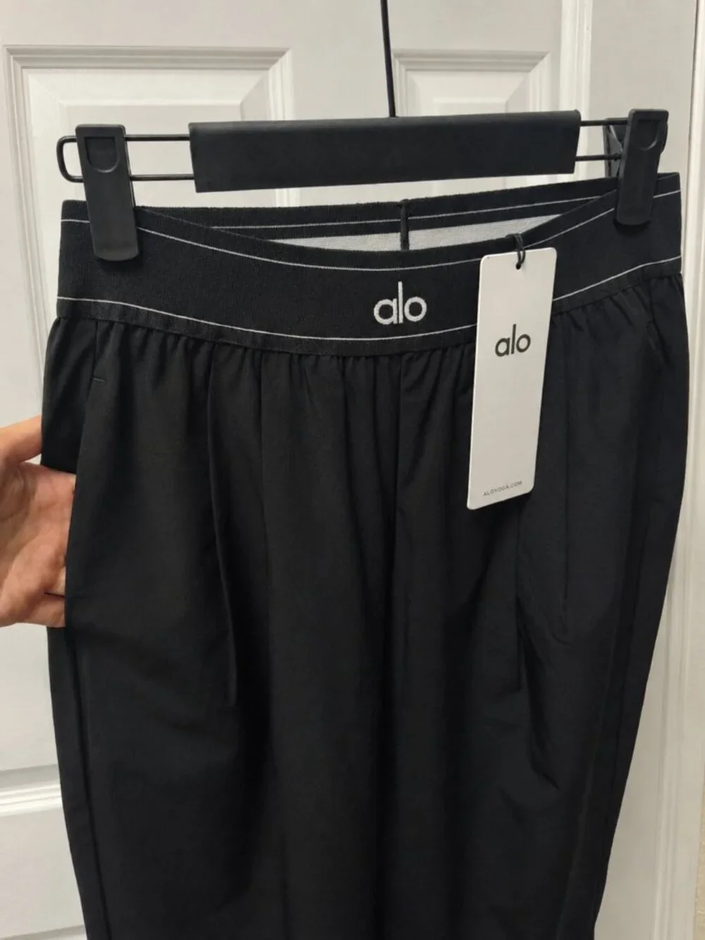 NWT Alo Yoga Black Suit Up Trouser 📚 Y2K Athleisure Home Office (Regular 30